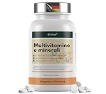 Compresse Multivitaminiche – 400 compresse vegane, 27 vitamine e minerali, con complesso di vitamine B, vitamina D, magnesio, potassio e altro, senza magnesio stearato, testate in laboratorio