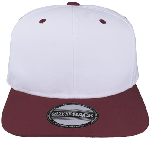 Image of Gelante Plain Blank Flat Brim Adjustable Snapback Baseball Caps Wholesale LOT 12 Pack