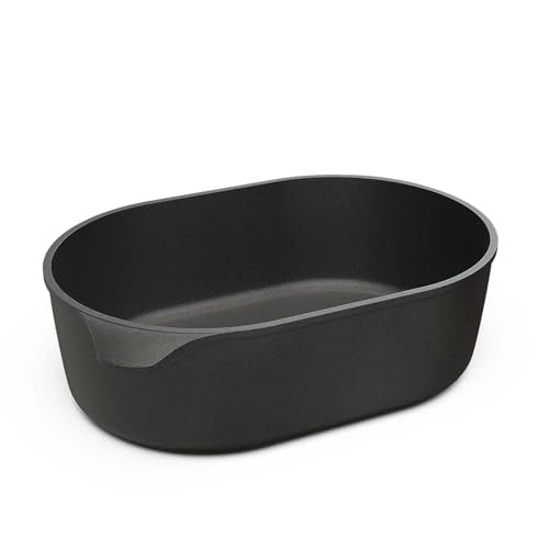 Hoffmann Gänsebräter 40x27 cm – großer Aluguss Bräter 8,5 Liter, antihaftbeschichtet, für Induktion & Backofen, TÜV-geprüfter Schmortopf, LFGB-Zertifiziert (ohne Deckel)