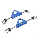 Correa de aleta de buceo ajustable para buceo y esnórquel, correa de aleta de resorte de acero inoxidable con diseño antideslizante, para equipo de buceo profesional (azul S)