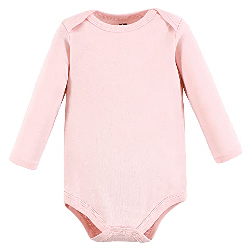 Hudson Baby Unisex Baby Cotton Long-Sleeve Bodysuits Fall Botanical 5-Pack, 0-3 Months