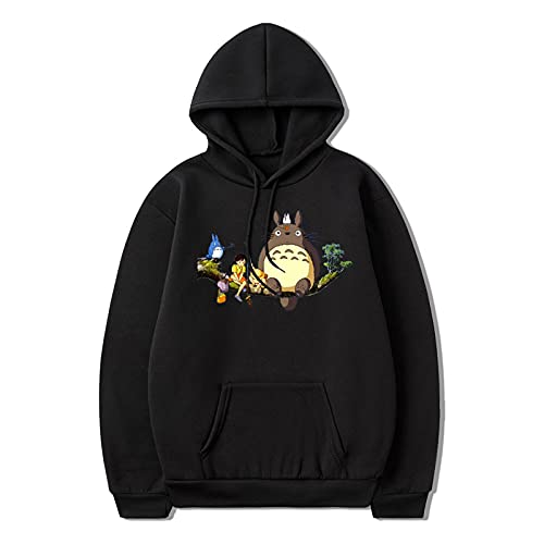 XKDWAN Unisexo Sudadera con Capucha Totoro Casual Manga Larga Sweatshirt Funny Cartoon Hoodie...