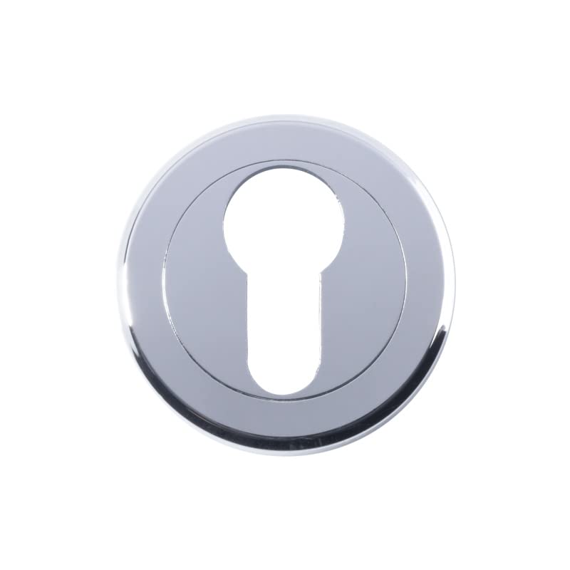 Serozzetta Escutcheon (Single) Euro Profile - Polished Chrome - Image 3