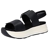 Suela antideslizante XTI 44479, Sandalias Deportivas Mujer, Negro, 39 EU