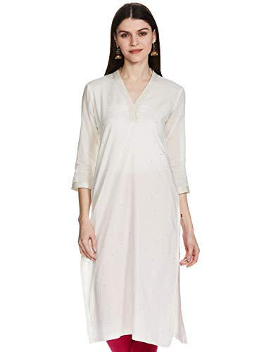 Image of BIBA Women's Cotton Straight Kurta