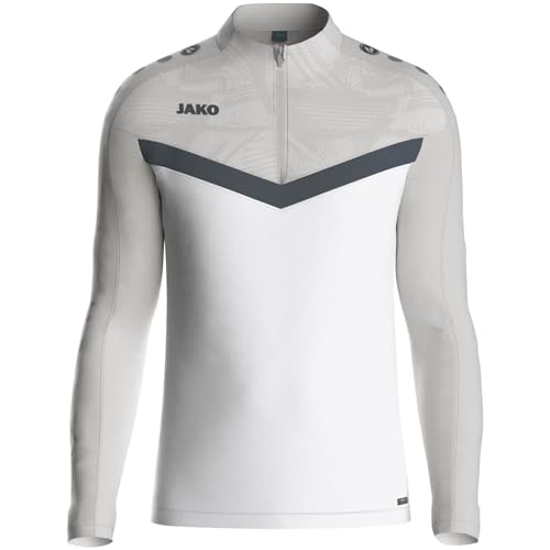 Sweat de sport unisexe blanc et gris XXL avec intérieur en polaire
