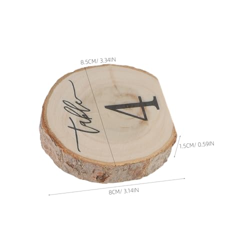 Numéros de table rustiques en écorce lot de 10 marqueurs pour mariage