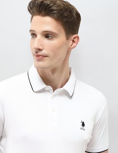 Image of U.s.Polo Association Men's Solid Regular fit Polo Shirt