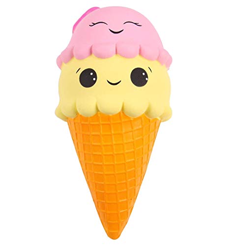 Anboor 9.1 Inches Squishies Jumbo Slow Rising Kawaii Cute Squishies Ice Cream Cone Cake Scented Of Decompression Toys Easter Basket Stuffers #TOP4