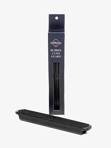 Protector de cadena para bordillos LeMieux negro para bocado de caballo 3