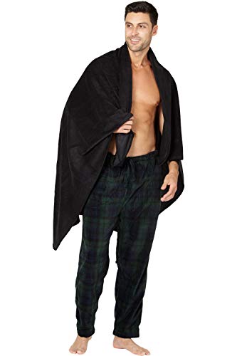 Intimo Men's Polar Fleece Pant with Free Blanket3