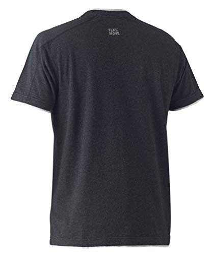 Camiseta de algodón Bisley UKBK1933_BCCG Flex & Move manga corta carbón 2