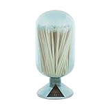 Skeem Design Glass Fireplace Match Cloche Bottle (Sky, Small)