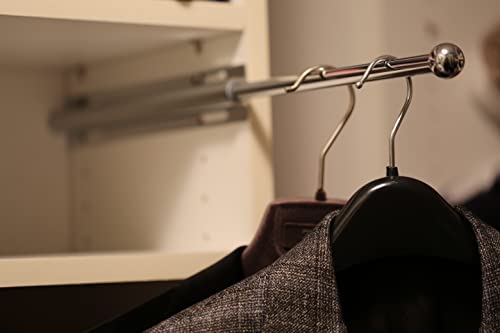 H. Bowes 80-PC-POLY 12 Inch Valet Rod Standard For Closet Polished Chrome Pc Metal thumb #1