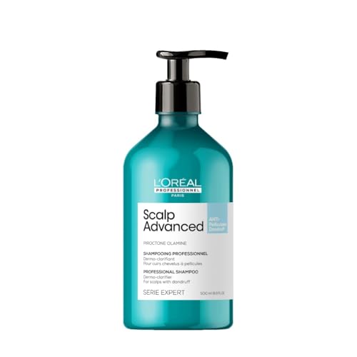 L'OREAL PROFESSIONNEL - Shampoing Dermo-Clarifiant Scalp Advanced - Homme & Femme - Elimine Jusqu'à 100 % des Pellicules Visibles - Cheveux À Tendance...