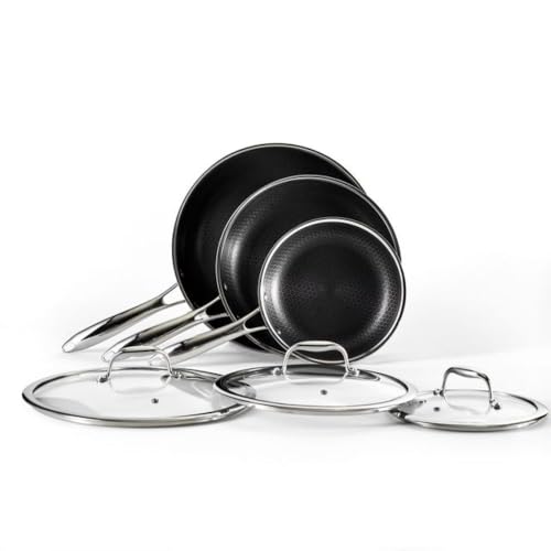 Hexclad HEX6PCPAN Hybrid Nonstick 6-Piece Fry Pan Set thumb #1
