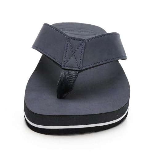 Men's Leather Sandals Comfortable Arch Support Flip Flops Indoor and Outdoor Beach Shoes2