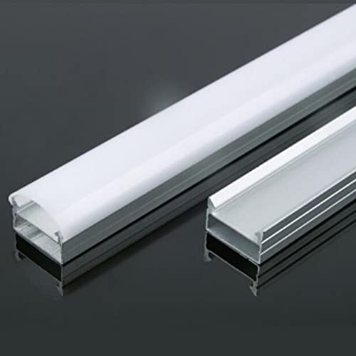 Spare Part 1 20PCS 0.5m Sample U Shape Led Aluminium Profile For 12mm Strip Pcb Flat Aluminum Housing - (Color: 7PCS Base Type: Clear Cover)