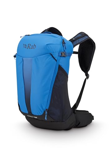 Rab Herren Airox Rucksack - Leichter atmungsaktiver Rucksack zum Wandern, Trekking & Rucksackreisen, Maya Blue/Black, 24-Liter (Back Length - Medium)