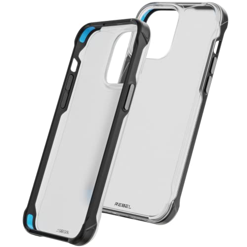 Rebel Phone Clear Case For Iphone 14 Pro Max [Frosted Series Gen-4] Translucent Matte Texture, Non-Yellowing, Protective Shockproof Bumpers, Metal Buttons, 6.7 Inch 2023 (Frosted Black, No Magsafe) #TOP6