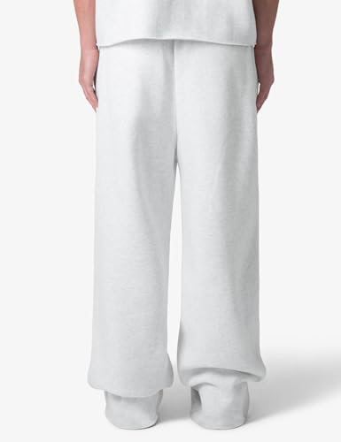 Image of HeSaYep Men's Baggy Sweatpants Cotton Fleece Wide Leg Sweat Pants