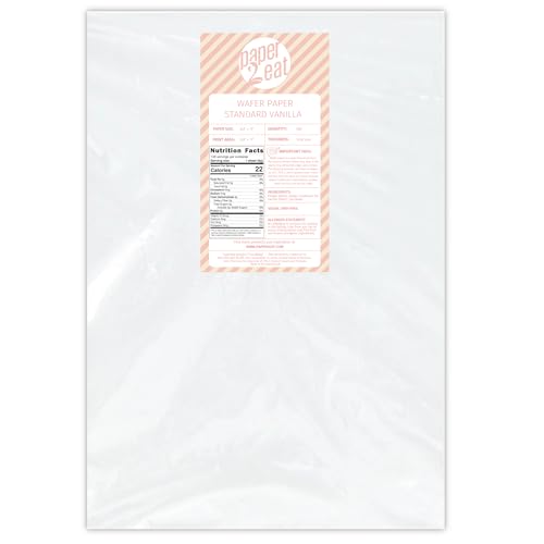 Printable Edible Wafer Paper Sheets from paper2eat (0.30 mm - 100 sheets/Vanilla)