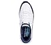 Skechers Men's Contour Foam Cozy Fit Hands Free Slip-in Sneaker,White/Navy,9.5 Wide
