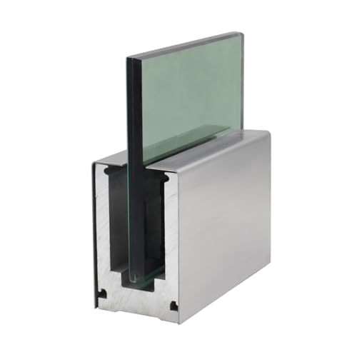 Supports de rail de base de balustrade en verre et aluminium, pince de poteau de garde-corps en...