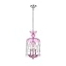 3-Light Pendant in Pink and Chrome