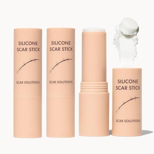 Scar Solutions Silicone Scar Stick,60% Silicone for Face and Body, Stick Applicator Manual Massage Suitable 2PCS