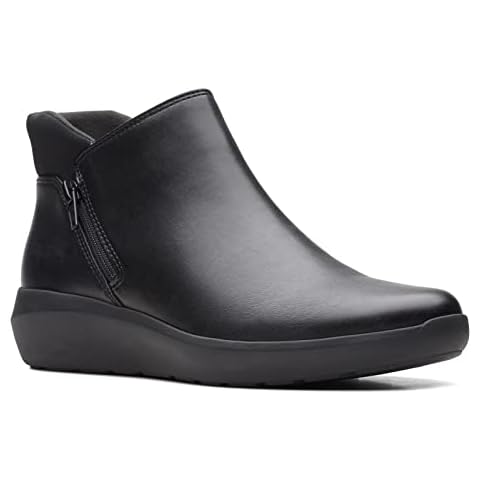 Clarks Kayleigh Mid Ankle Boot in Black Cover