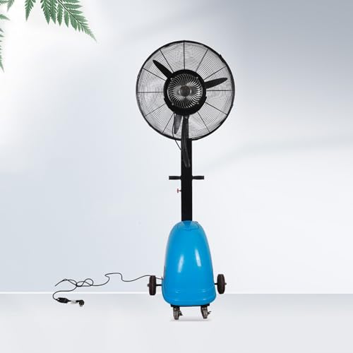 HJYryhyfddply Ventilador con Agua, 3 Velocidades de Enfriamiento con Tanque de 38 L/8,4 GAL, Ventilador de Pie para Patios, Terrazas y Más