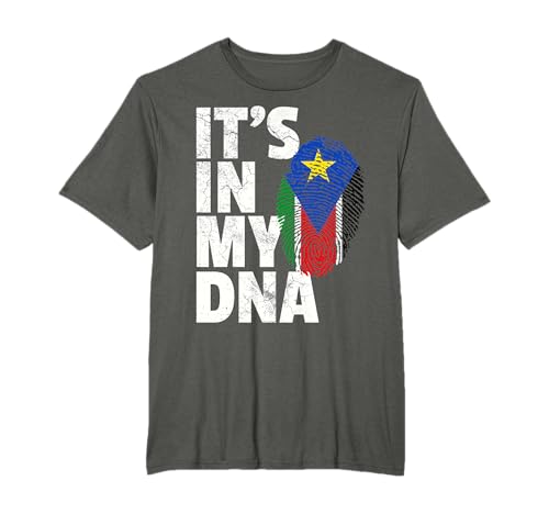 IT'S IN MY DNA South Sudan Flag T Shirt Men