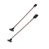 1sets 3Pin Magnetic Snap-on JR Extension Cable for RC Cars Models,Trucks Robotics DIY Electronics,Remote Control lamp Group Magnetic Suction Extension Cable,Quick disassembly Connector (36cm)