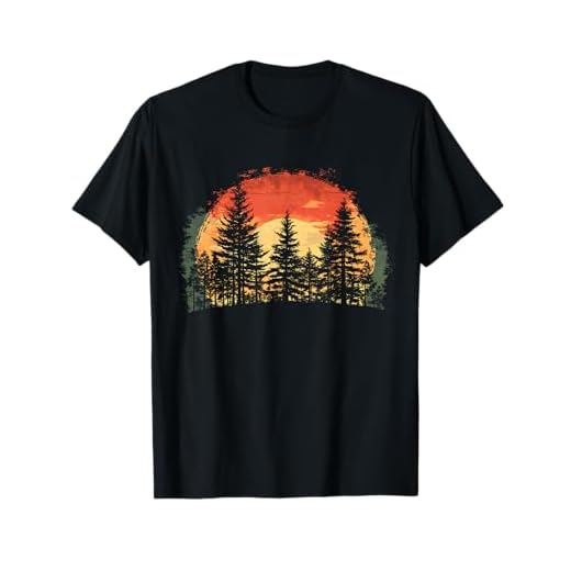 Outdoor Tree Nature Lover Wildlife Retro Forest T-Shirt