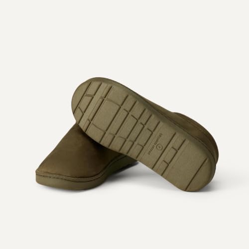 Amazon Essentials Unisex Kids' Microsuede Clog Slippers, Dark Green, 7 Big Kid - image 7