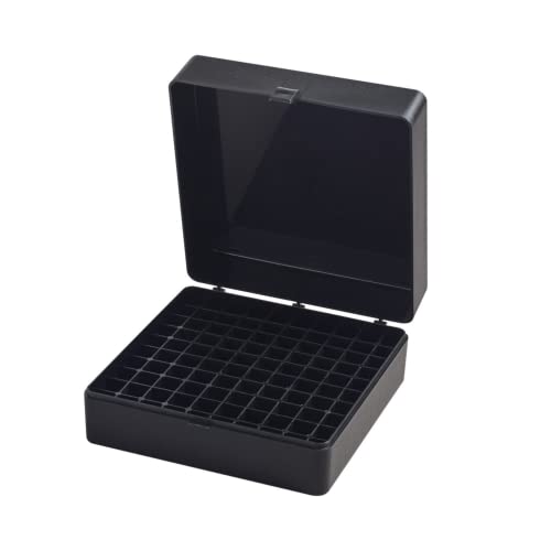 camlab plastique RTP/72101-bk Boîte de rangement, 100 place, Polypropylène, noir Cover