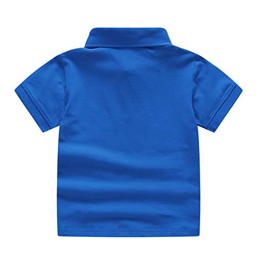 Toddler Boys Short Sleeve Pique Polo Shirt School Uniform Dress Shirts Cotton Solid Tees Baby Tops Summer Clothes3