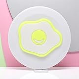 Generic 1Pcs Tape Measure Round Push-Button Tape Measure Egg Design +/-5% Accuracy Plastic White 5.3×5.3×1.7cm