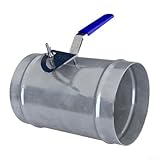 Vanne d'amortisseur d'air manuelle avec poignée rotative pour systèmes CVC, contrôle du fl...