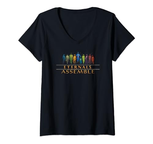 T-shirt Marvel Eternals Assemble Noir Imprimé Graphique Épique
