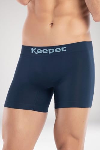 Kit 5 cuecas boxer sem costura microfibra Keeper escolha as cores (BR, Alfa, GG, Regular, Preto, Mar