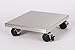 Produktbild Möbelroller/Pflanzenroller (Profi) 30x30 cm, Edelstahl, 120kg, Chromrollen + Bremse, Marke: Szagato, Made in Germany (Design-Pflanzenroller Transportroller Rollbrett)