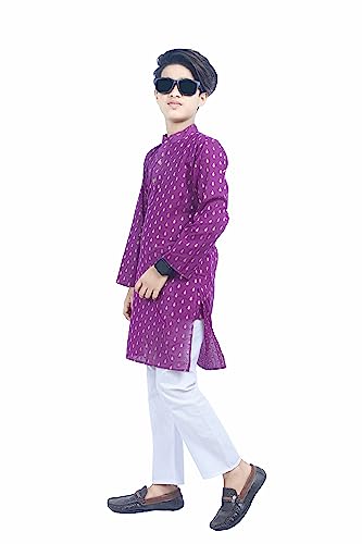 Image of Trendy and Stylish Printed Kids Kurta | Butik Designs for Fashionable Children