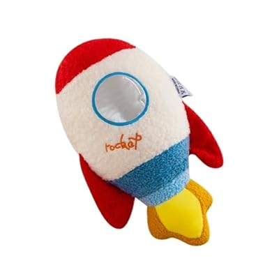 13.7 inch Rocket Shape Plush Toys Pillow, Rocket Ship Stuffed Plush Doll,Living Room Sofa Bedroom Decorative Childrens Birthday Gift