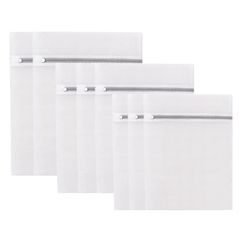 洗濯ネット 大中小 8枚セット(50×60×2枚/40×50×3枚/30×40cm×3枚) スーツ対応 ランドリーネット ドラム式洗濯機・乾燥機対応 旅行・収納用