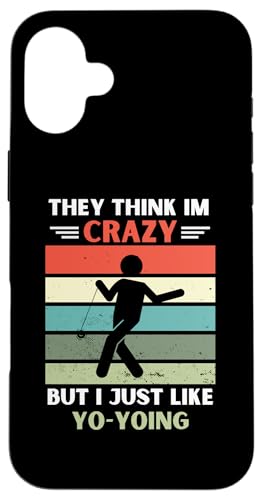 ���B���e�[�W They Think Im Crazy But I Just Like Yo-Yoing Lover �X�}�z�P�[�X iPhone 16 Plus �p