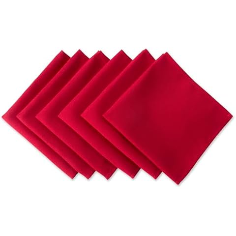 DII Napkins, 18x18, Red, 6 Piece Cover