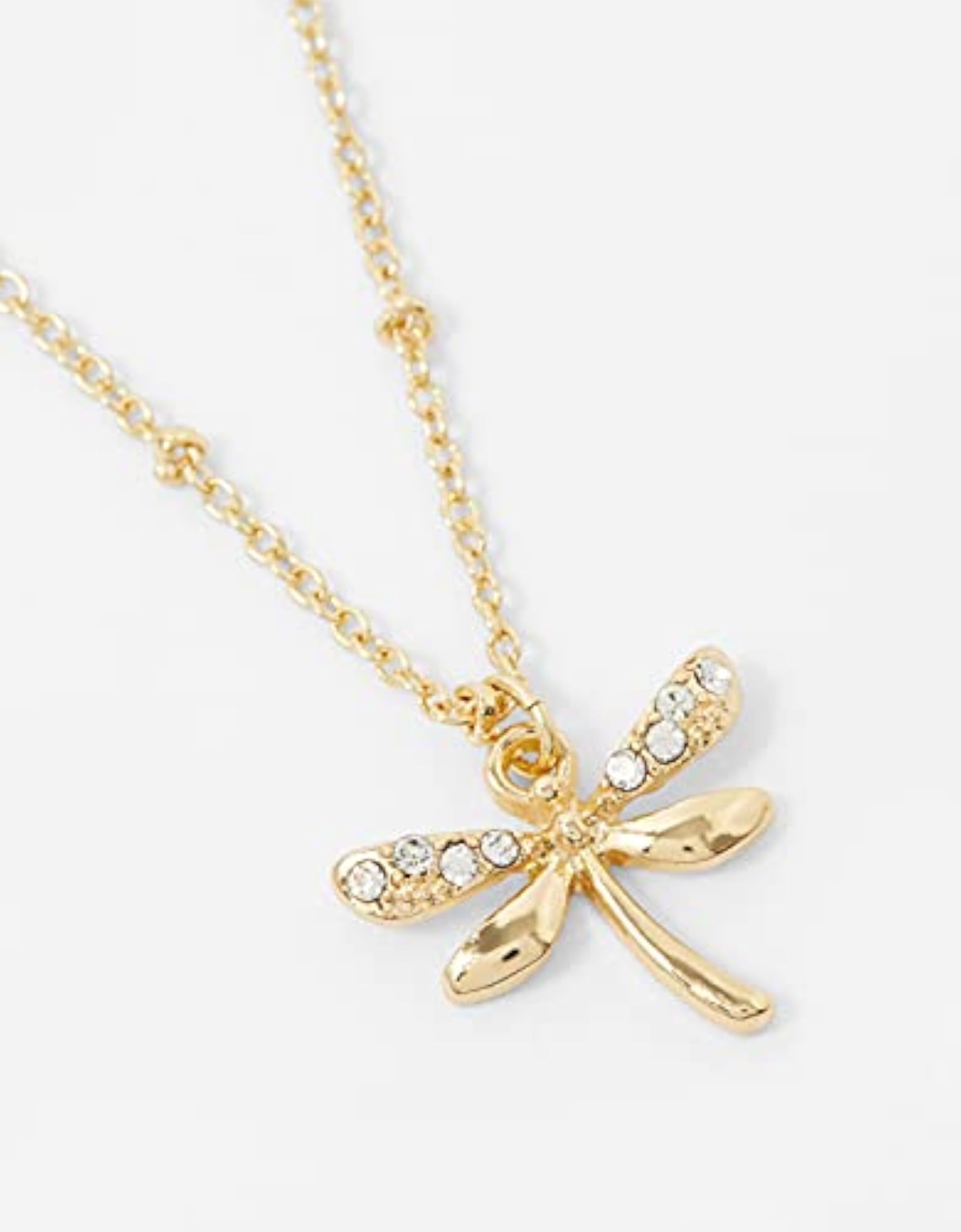 London Sparkle Dragonfly Pendant Necklace