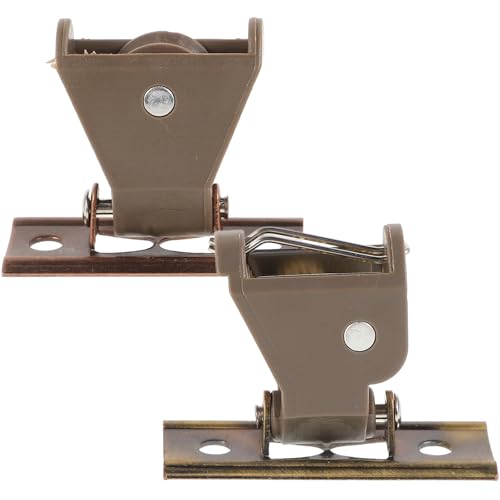 SHINEOFI Kit Completo de Herrajes para Cortinas Enrollables de Bambú Poleas Elevadoras y Bloqueo de Cordón, Soportes Metálicos y Polea para Instalación en Oficinas y Hogares